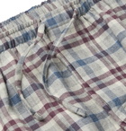 Zimmerli - Heritage Checked Cotton and Wool-Blend Pyjama Trousers - Multi