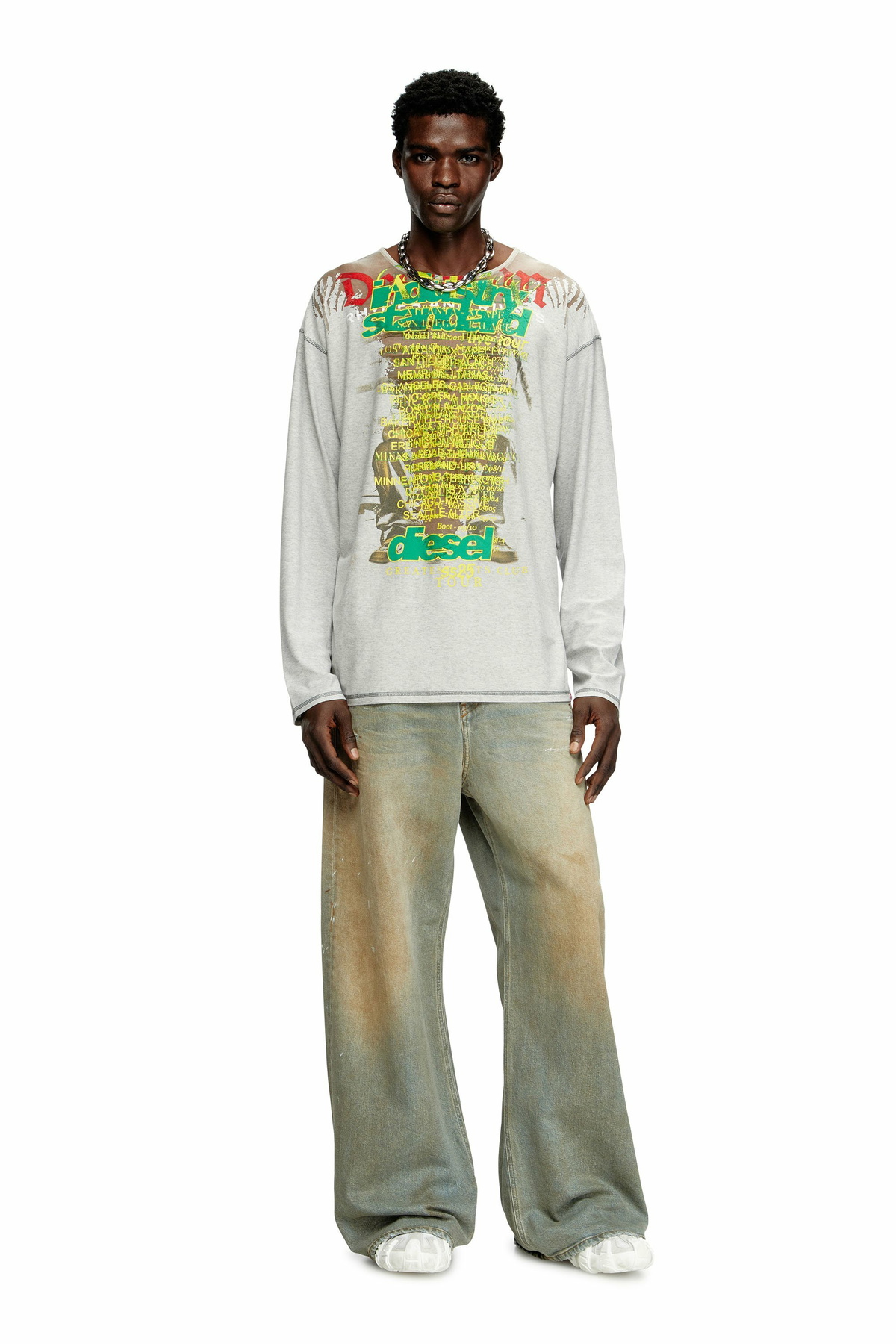 トップス doublet SEE-THROU GH PRINT LONG SLEEVE トップス doublet SEE-THROU GH PRINT LONG SLEEVE Doublet