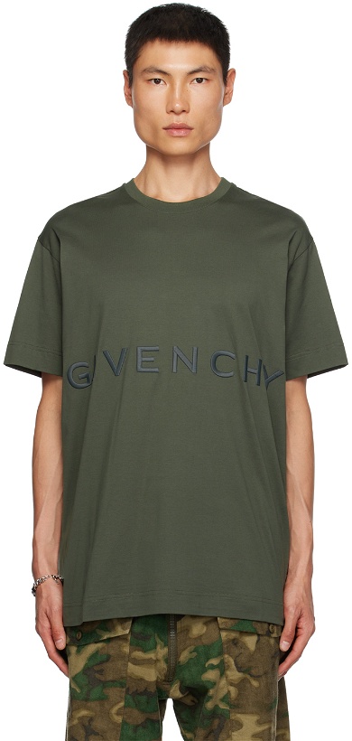 Photo: Givenchy Green 4G T-Shirt