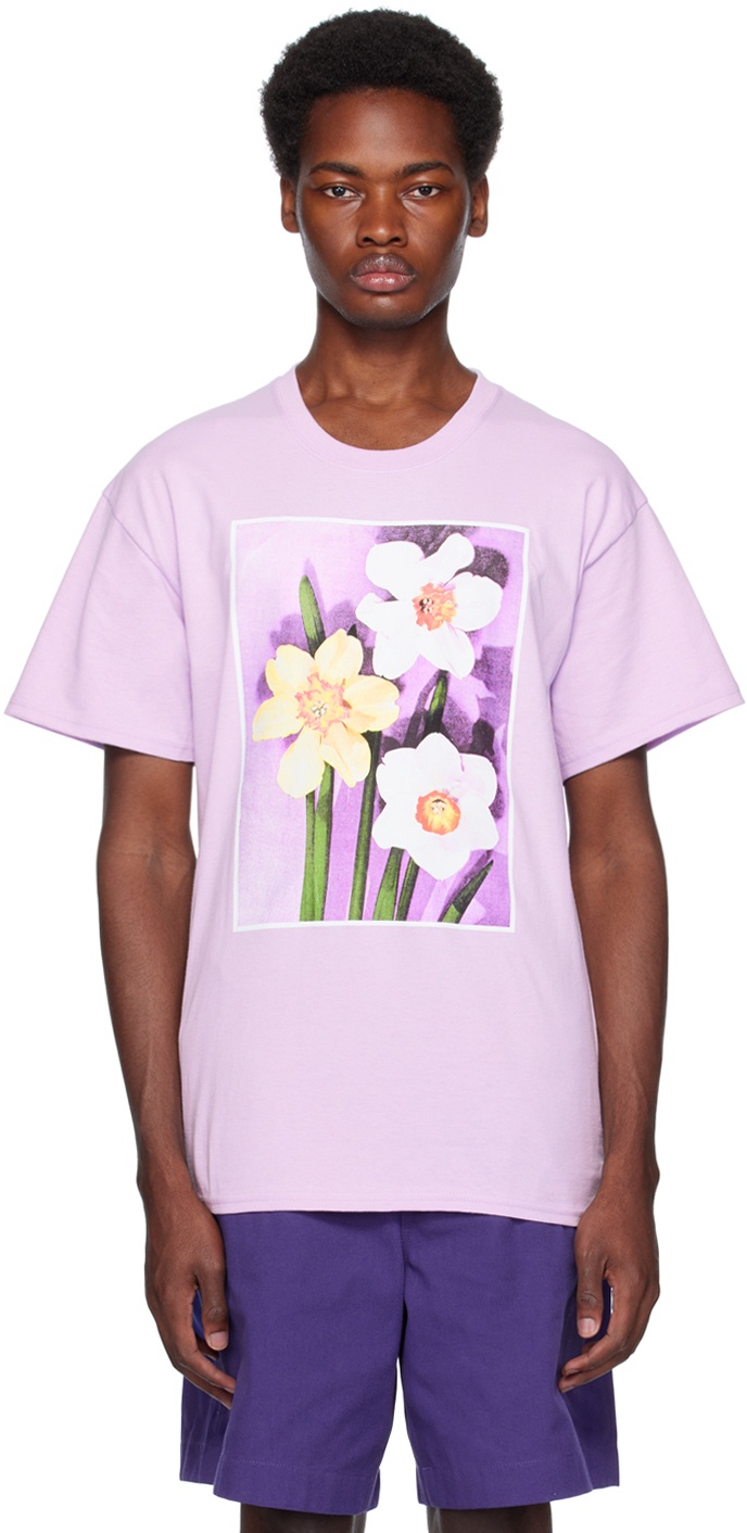 Noah Purple Garden T-Shirt Noah NYC