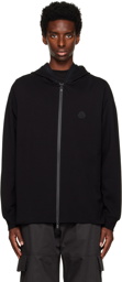 Moncler Black Zip-Up Hoodie