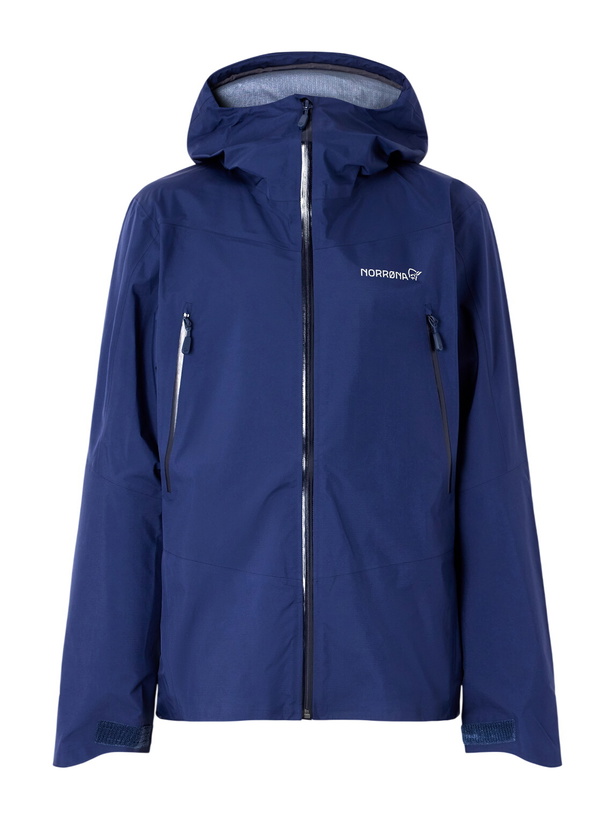 Photo: Norrøna - Falketind Hooded GORE-TEX® Shell Jacket - Blue