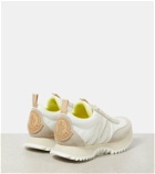 Moncler Pacey suede-trimmed sneakers