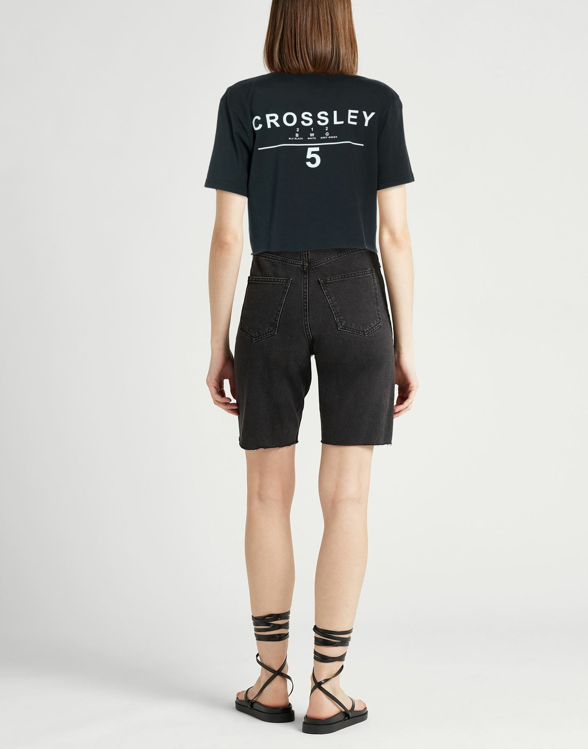 Crossley Womens T-shirt in Charcoal