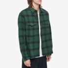 Corridor Men's Deep Forest Plaid Shirt in Green