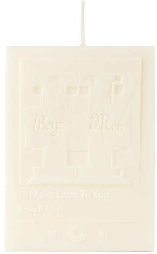 Photo: SANTOS.STUDIO White 'I'll Make Love To You' Candle