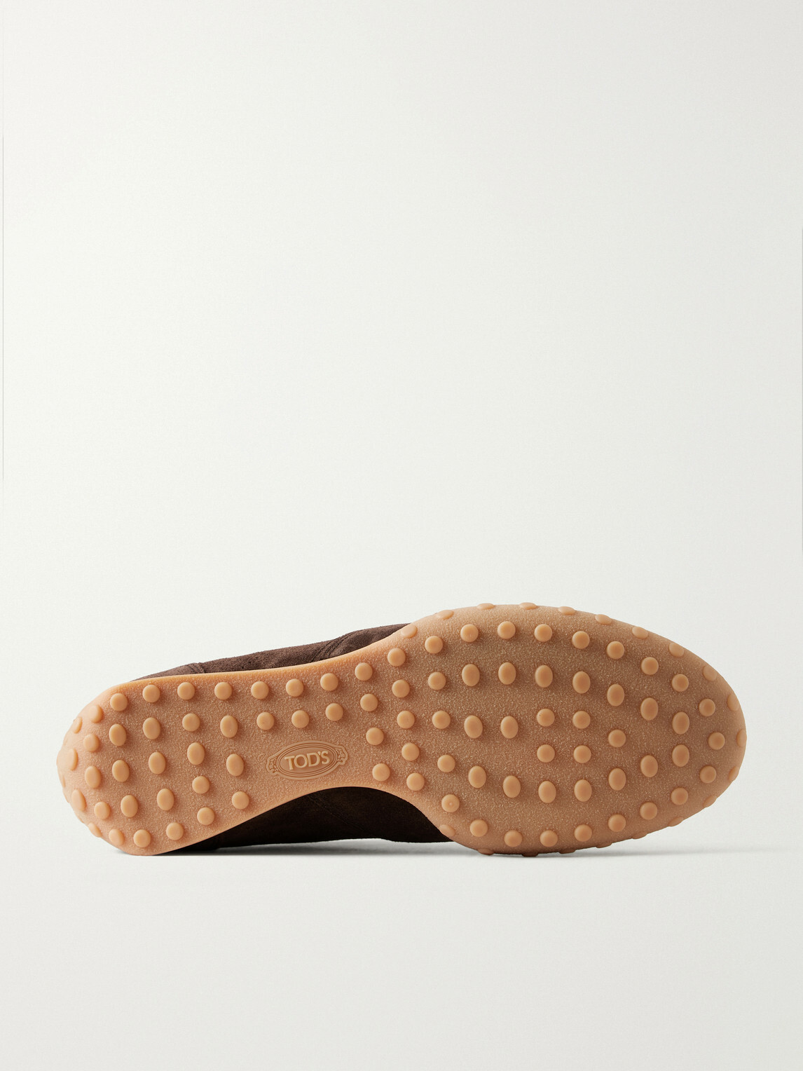 Tod's - Panelled Leather-Trimmed Suede Sneakers - Brown