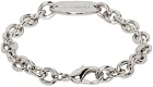 Dsquared2 Silver D2 Tag Chain Bracelet