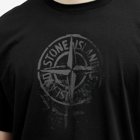 Stone Island Men's Reflective One Badge Print T-Shirt in Black