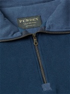 Purdey - Fleece Half-Zip Sweatshirt - Blue
