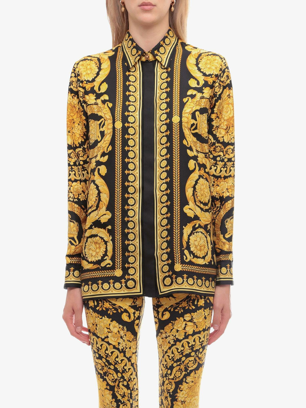 Versace Shirt Gold Womens Versace