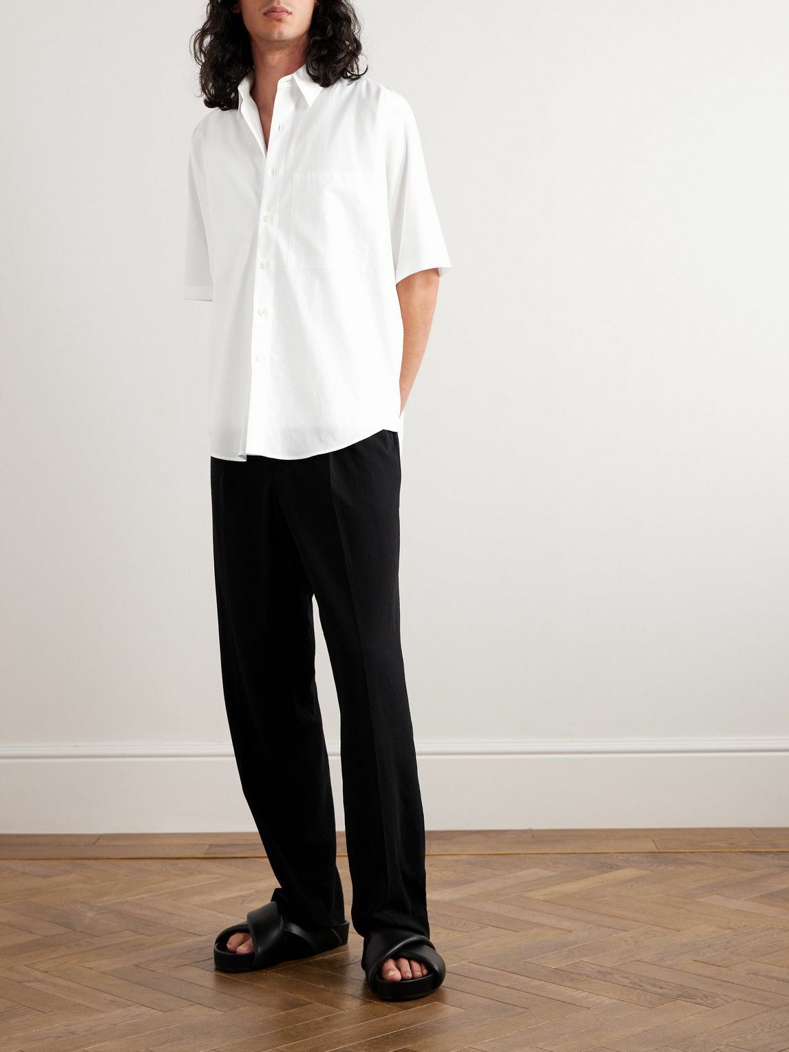 Cotton Poplin Shirt - White