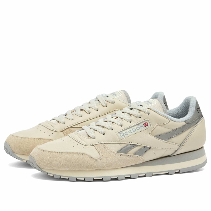 Photo: Reebok Men's CLASSIC LEATHER 1983 VINTAGE Sneakers in Alabaster/Pure Grey