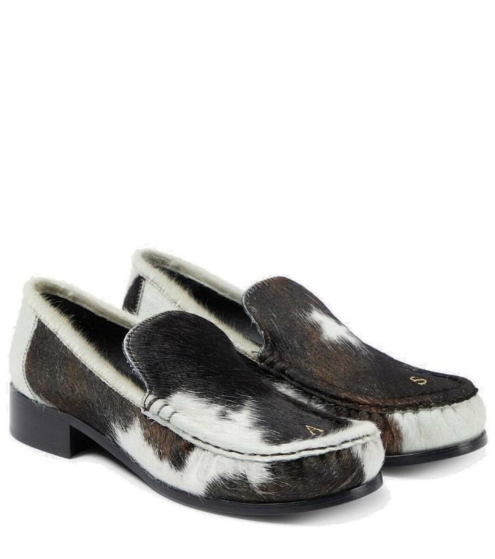 Photo: Acne Studios Calf hair leather loafers