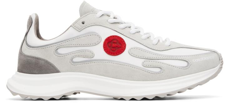 Photo: Casablanca Off-White & Gray Stade Sneakers