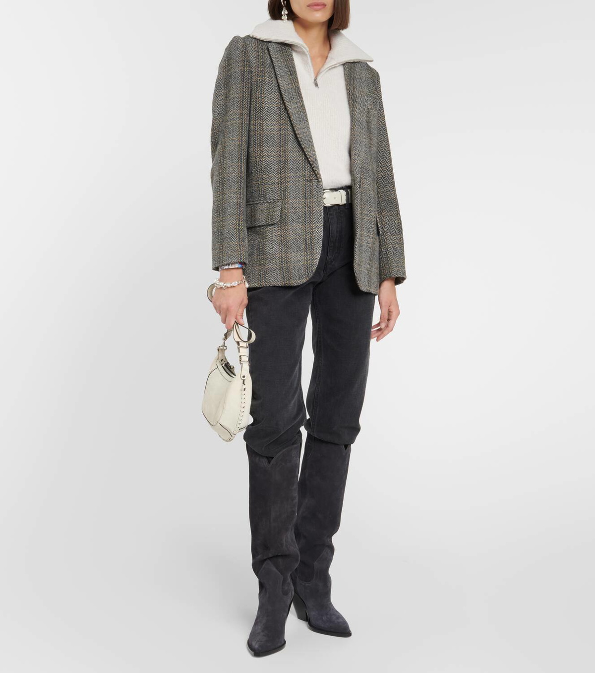 ★関税込★Isabel Marant★CHARLYNE WOOL JACKET★ Marant Etoile Charlyne herringbone wool jacket Isabel Marant