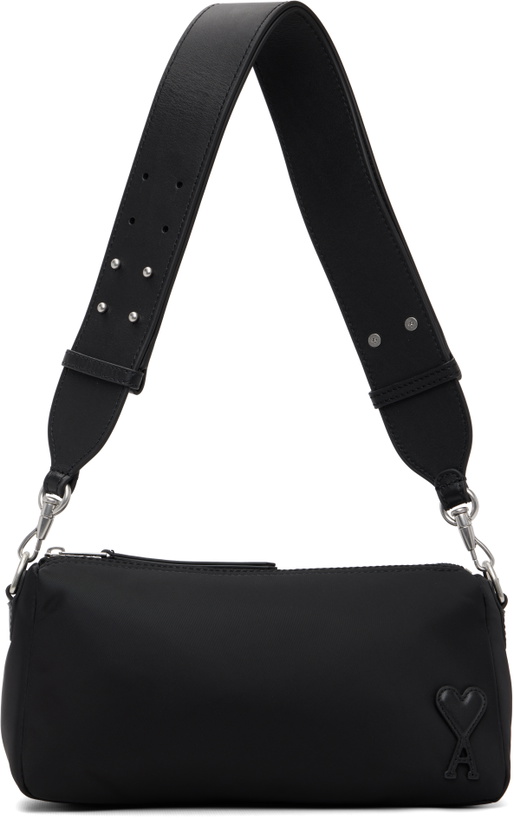Photo: AMI Paris Black Nylon Marcel Bag