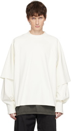Seventh Off-White Raglan Layered Longsleeve T-shirt