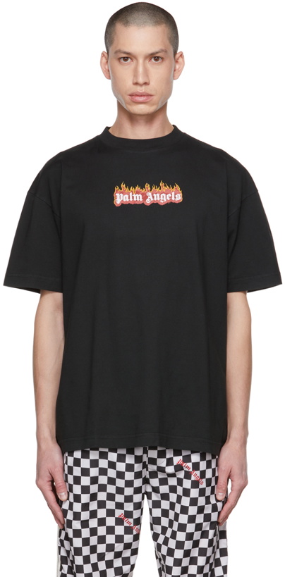 Photo: Palm Angels Black Burning T-Shirt