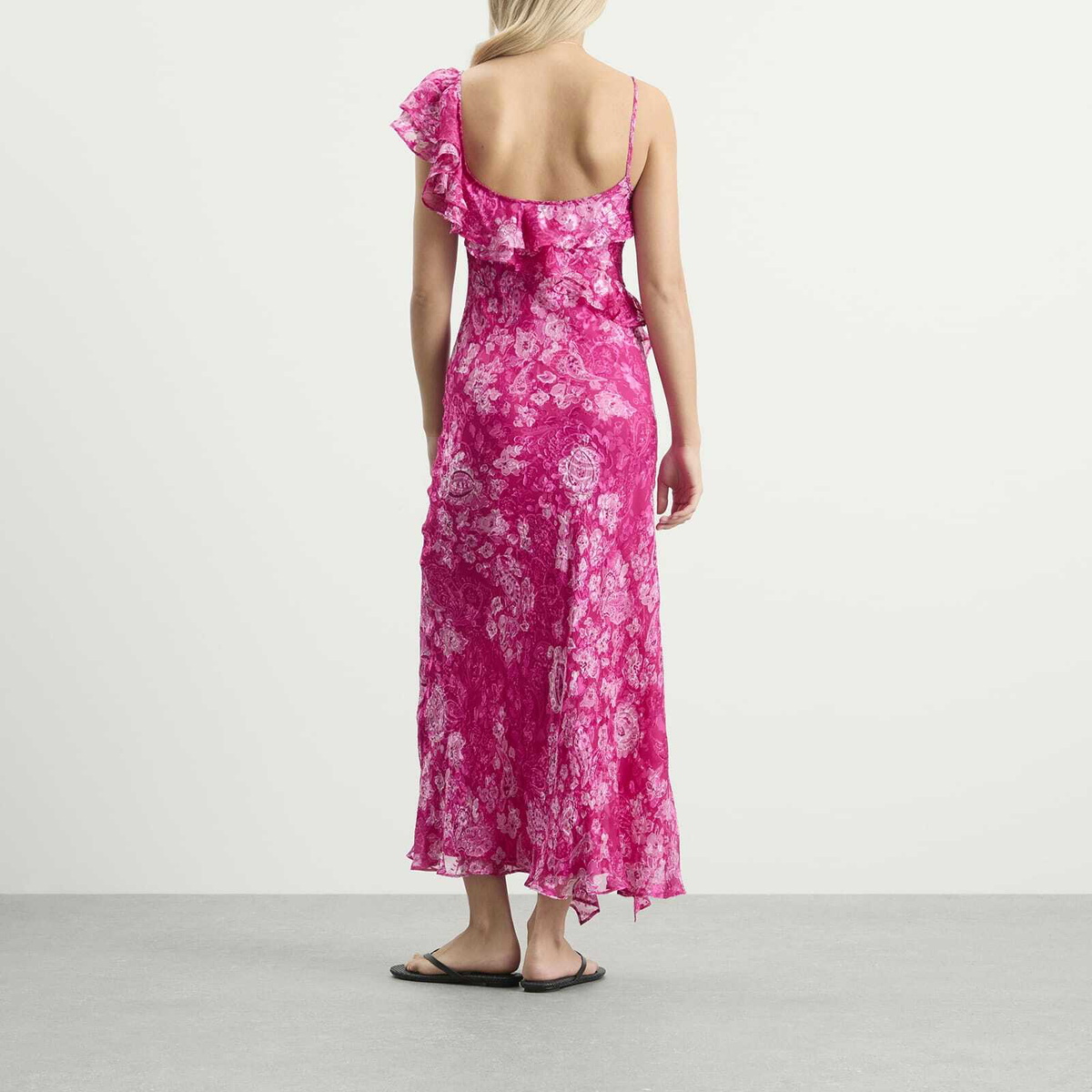 RIXO Women's Ester Dress in Magenta