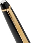Montblanc - Meisterstück Leather Cardholder and Resin Rollerball Pen Set - Black