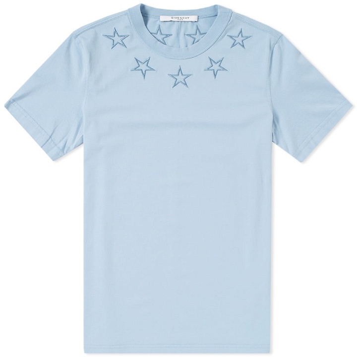 Photo: Givenchy Star Embroidered Neck Tee