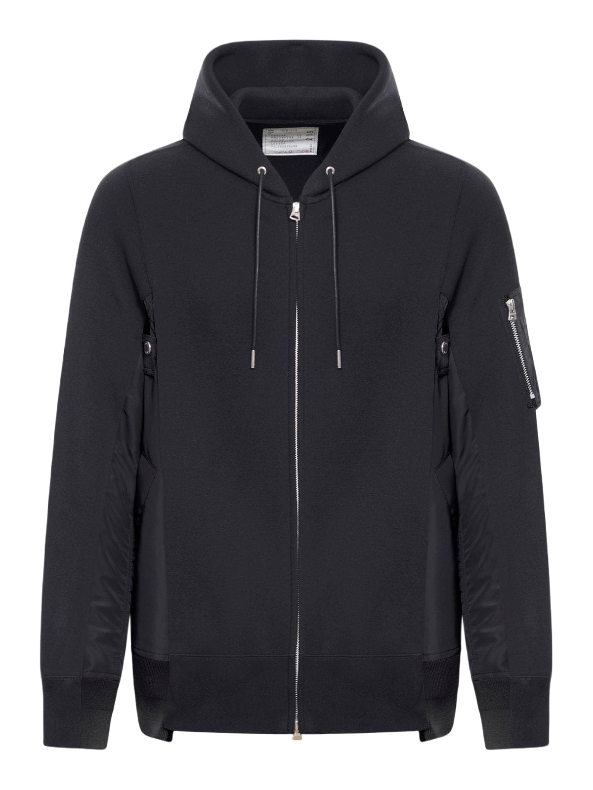 Sacai Black Einstein Hoodie Sacai