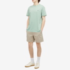 Polo Ralph Lauren Men's Stripe T-Shirt in Faded Mint/Nevis