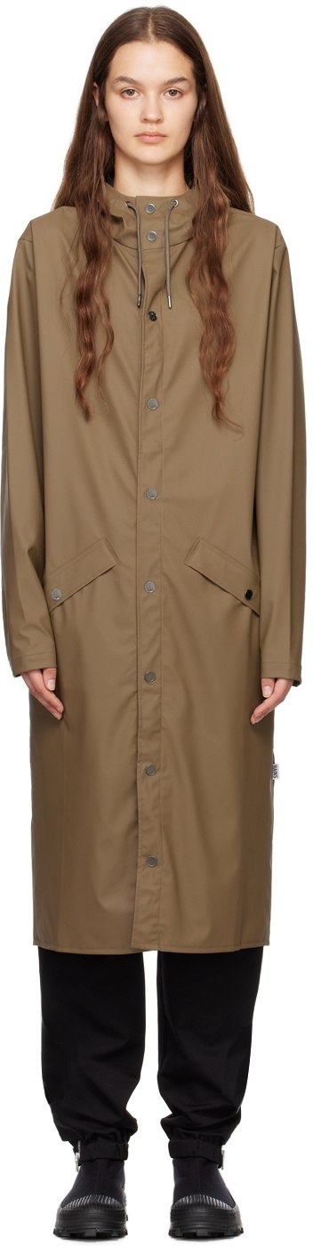 RAINS Brown Longer Coat