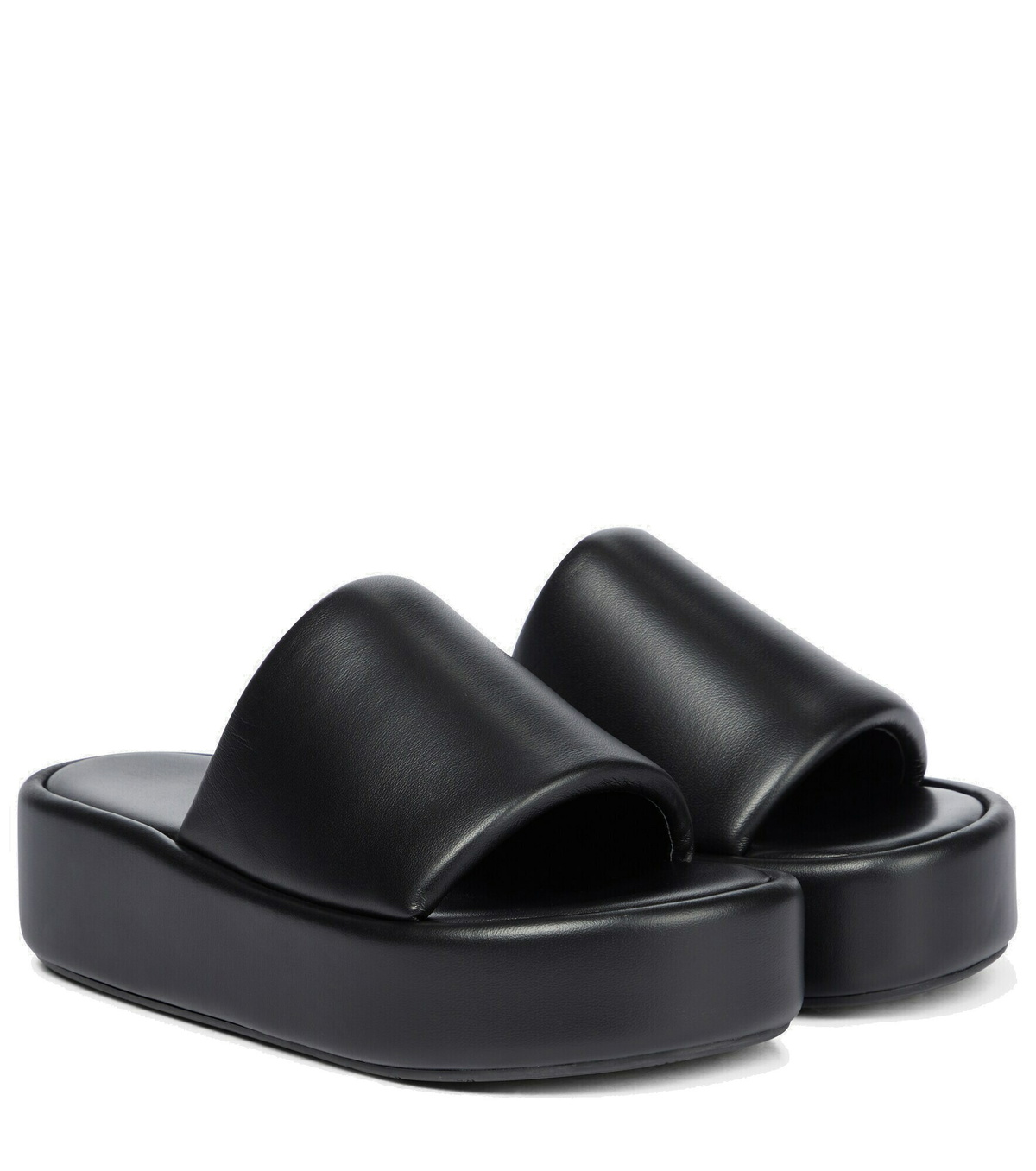 Balenciaga - Rise leather platform slides Balenciaga