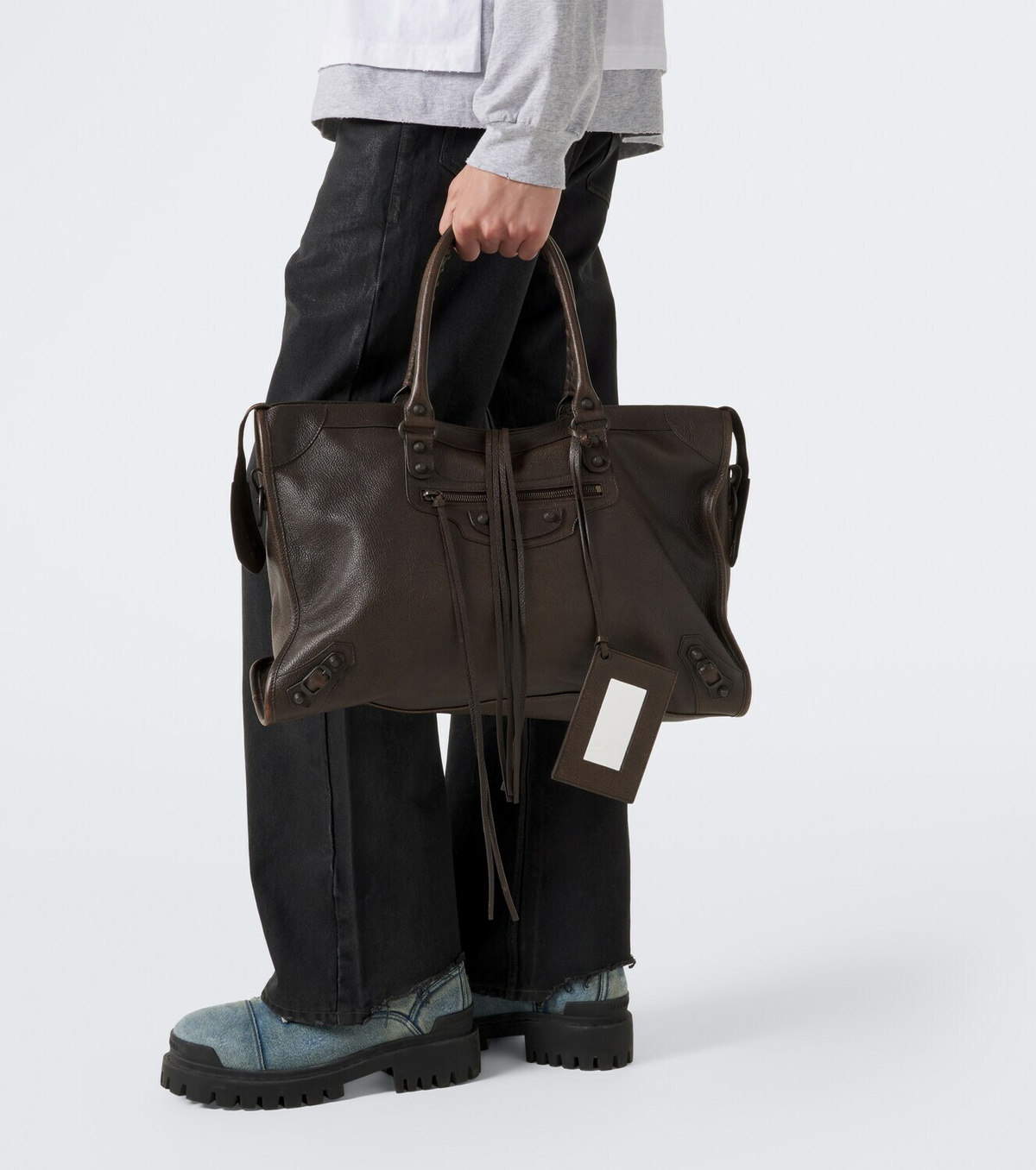 Balenciaga Le City Large leather tote bag