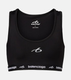 Balenciaga Logo sports bra