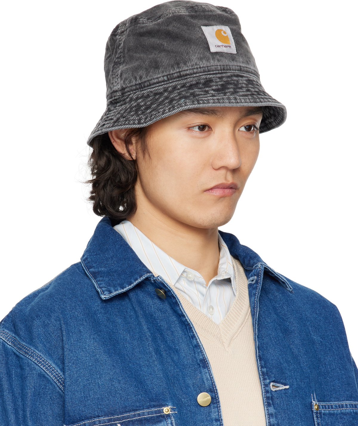Carhartt Work In Progress Black Reynold Bucket Hat