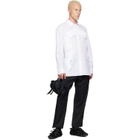 Simone Rocha White Ruffle Horseshoe Easy Shirt