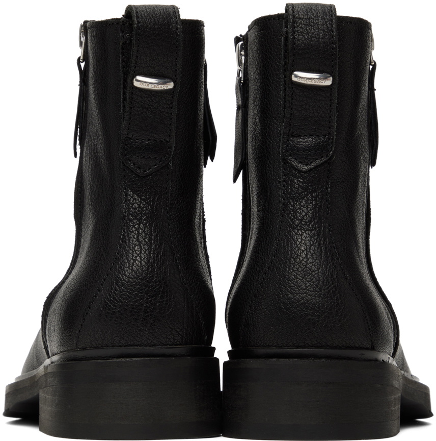 OUR LEGACY Daimyoブーツ Our Legacy - Daimyo Boot Black Leather
