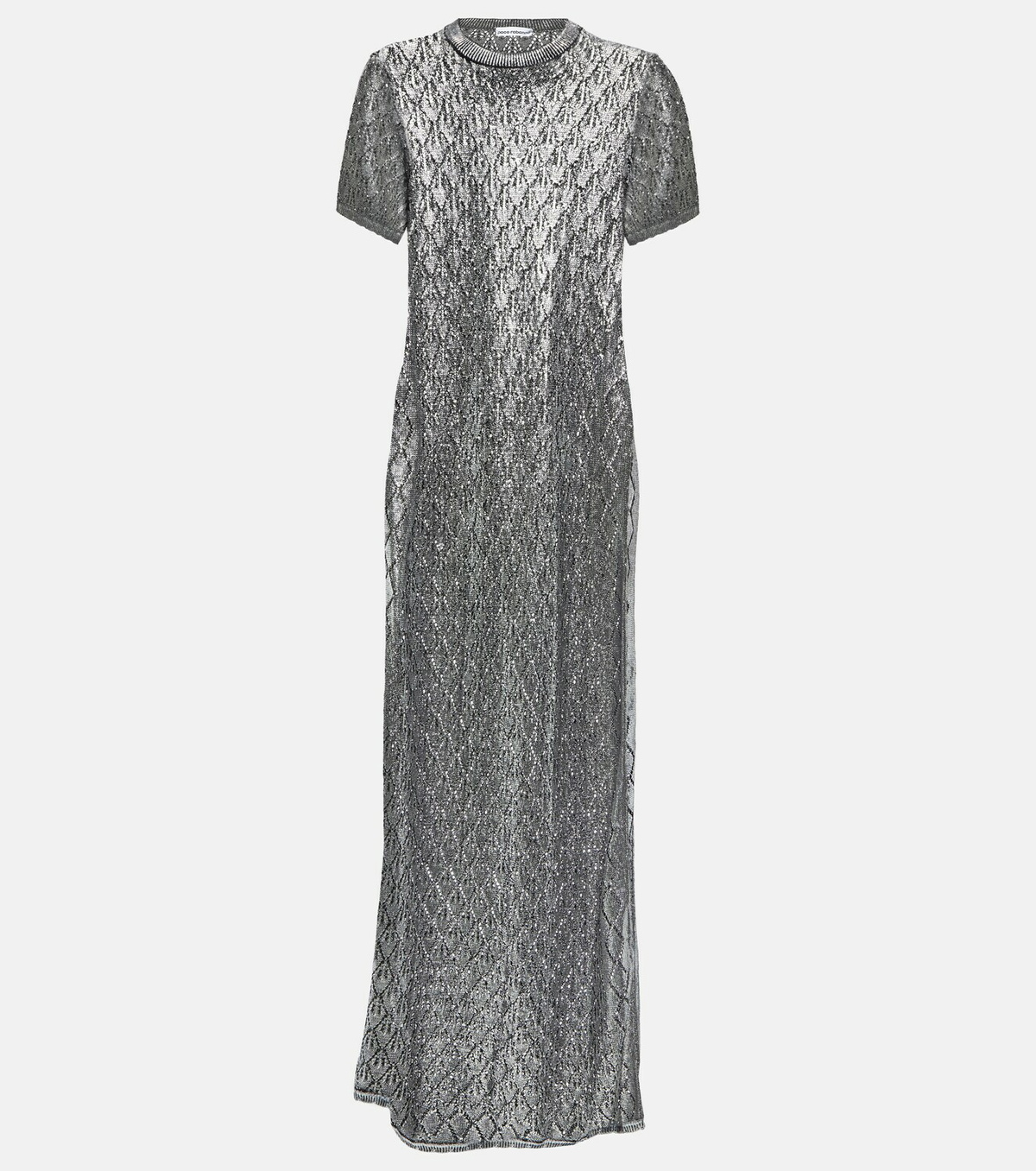 Paco Rabanne - Metallic knit maxi dress Paco Rabanne
