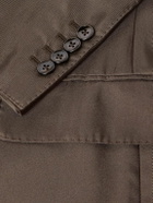 Dolce&Gabbana - Double-Breasted Silk-Twill Suit Jacket - Brown