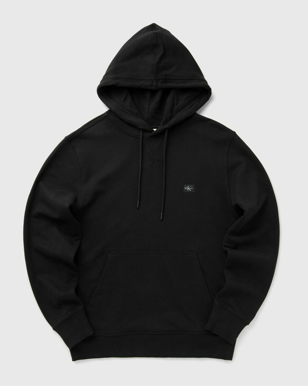 Calvin Klein Jeans WOVEN LABEL HOODIE Black Mens Hoody
