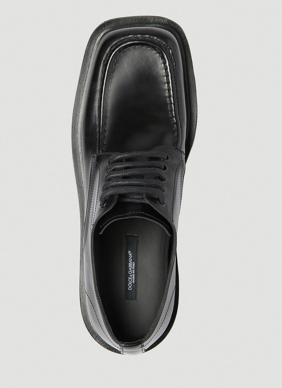 Dolce & Gabbana Brushed Leather Derby Shoes