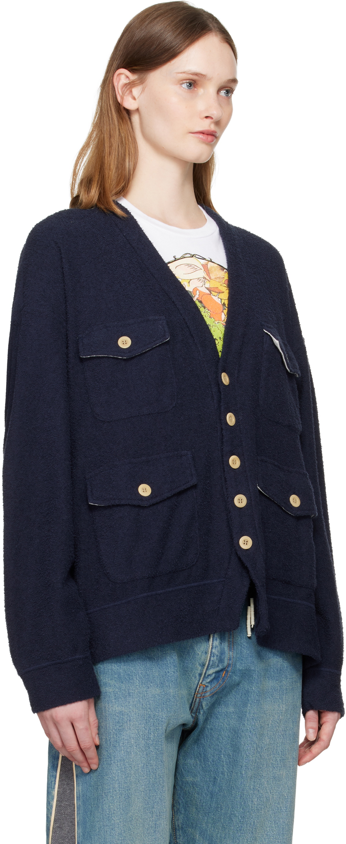 UNDERCOVER Navy UP2E4802 Cardigan