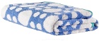 Dusen Dusen White & Blue Ring Hand Towel
