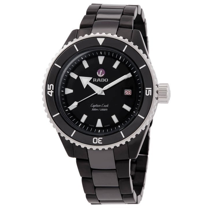 Photo: Rado Captain Cook Automatic Black Dial Mens Watch R32129152