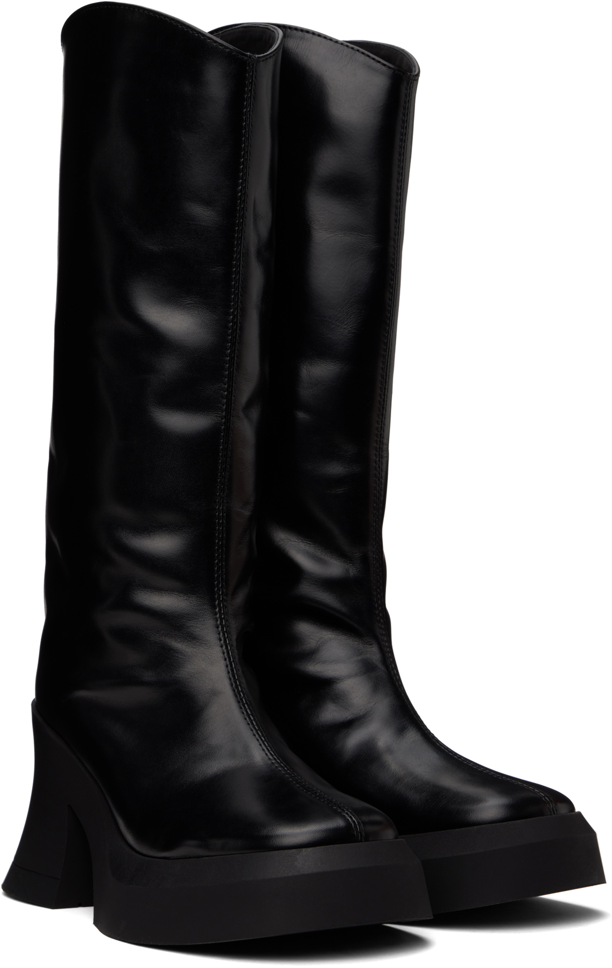 Miista Black Meike Tall Boots MIISTA