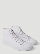 Canvas High Top Sneakers in White