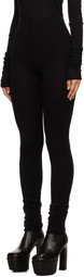 Rick Owens Black Porterville Knit Leggings