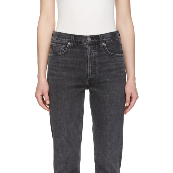 Agolde Black Jamie Classic Jeans AGOLDE