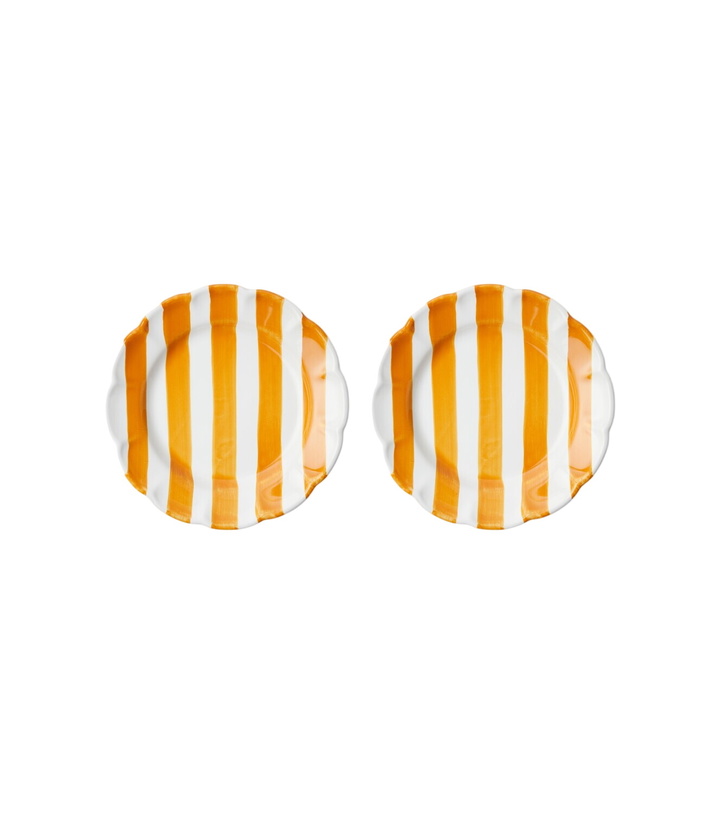 Photo: Cabana Righe set of 2 ceramic dessert plates
