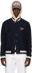 Golden Goose Navy Slim-Fit Bomber Jacket