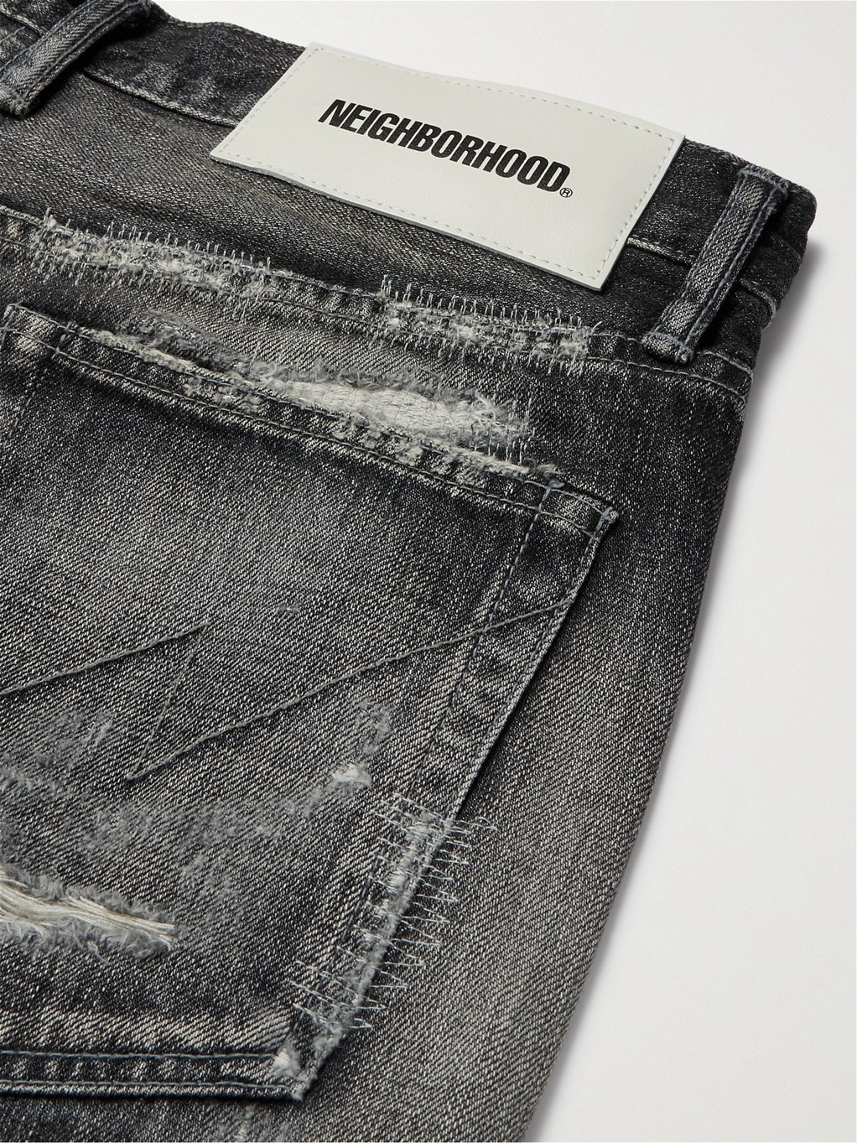 NEIGHBORHOOD   Distressed Denim Jeans   Black   S Neighborhood