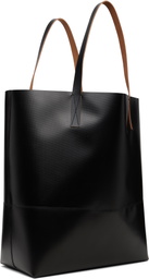Marni Black 'Marni Tag' Open Shopper Tote